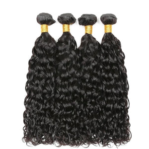 28 30 Inch 4 Bundles Deal Raw Indian Hair Water Wave Bundles