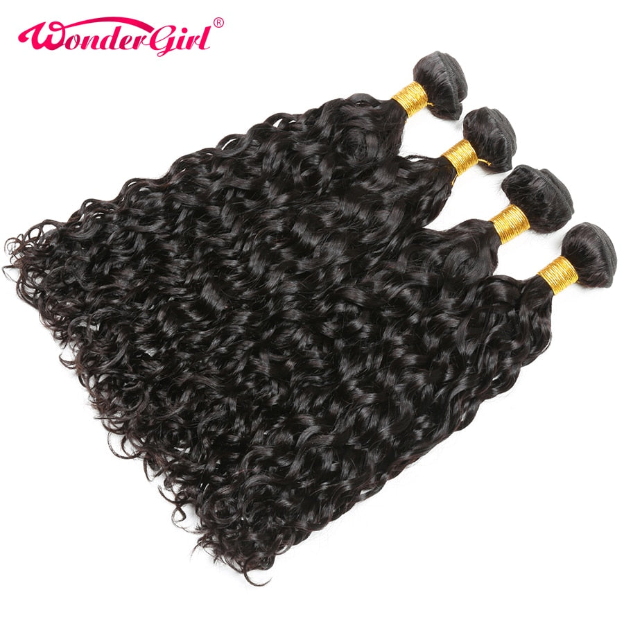 28 30 Inch 4 Bundles Deal Raw Indian Hair Water Wave Bundles