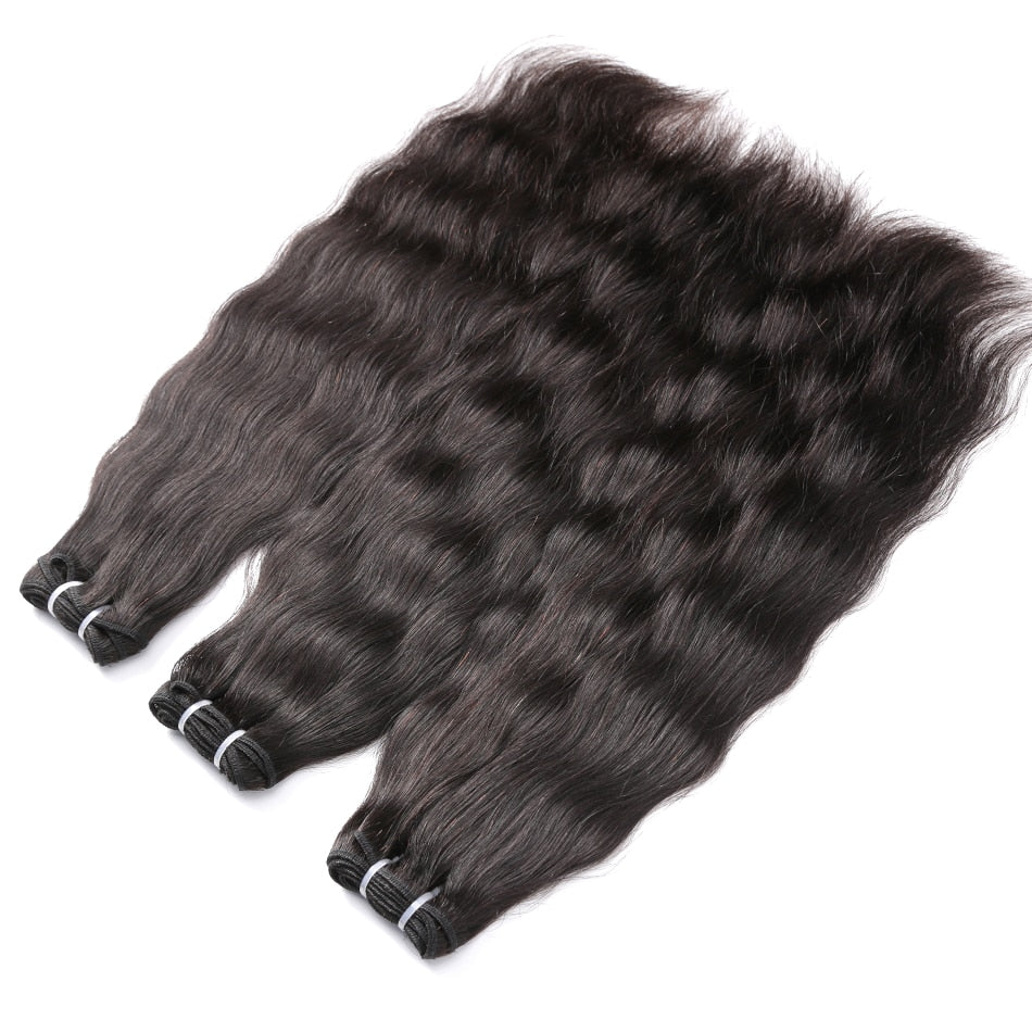 28 30 32 34 36 Inch Raw Indian Virgin Hair Weave Bundles