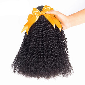 Mongolian Afro Kinky Curly Weave Hair Bundles 100% Human Hair Extensions