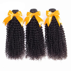 Mongolian Afro Kinky Curly Weave Hair Bundles 100% Human Hair Extensions