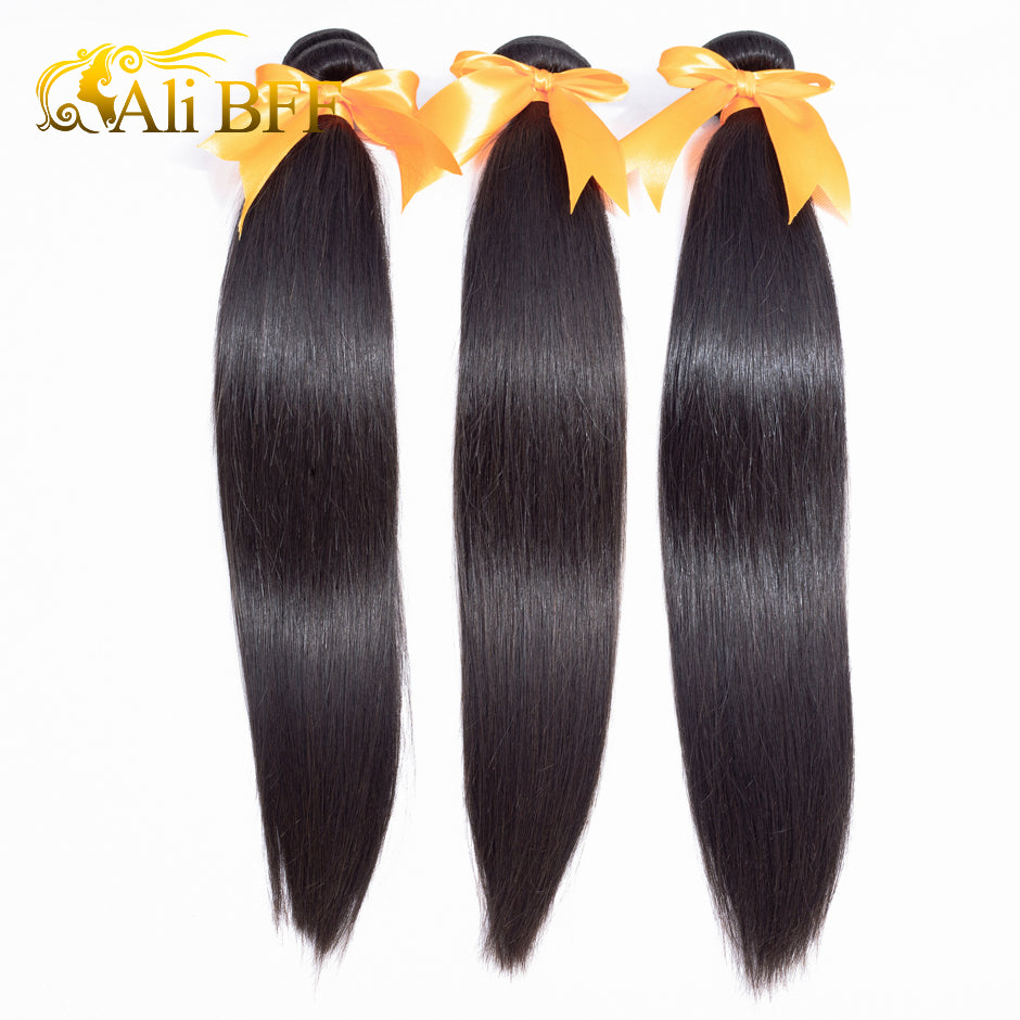Indian Hair Straight Remy Hair Weaves Extension