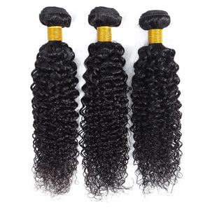 mongolian kinky curly hair 3/4 bundle Weave extension