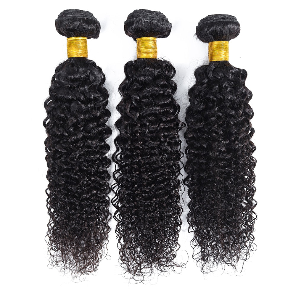 mongolian kinky curly hair 3/4 bundle Weave extension