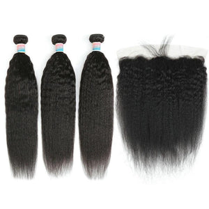 Malaysian Hair Bundles With Closure Frontal
