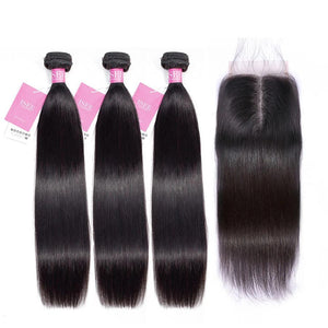 Malaysian Human Hair Bundles With Frontal