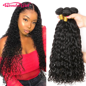 28 30 Inch 4 Bundles Deal Raw Indian Hair Water Wave Bundles