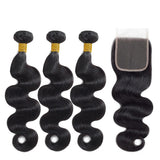 Body Wave Bundles With Closure Brazillian Hair Bundles