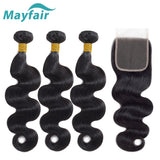 Body Wave Bundles With Closure Brazillian Hair Bundles