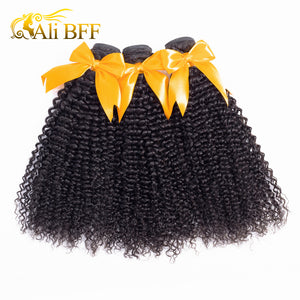 Mongolian Afro Kinky Curly Weave Hair Bundles 100% Human Hair Extensions